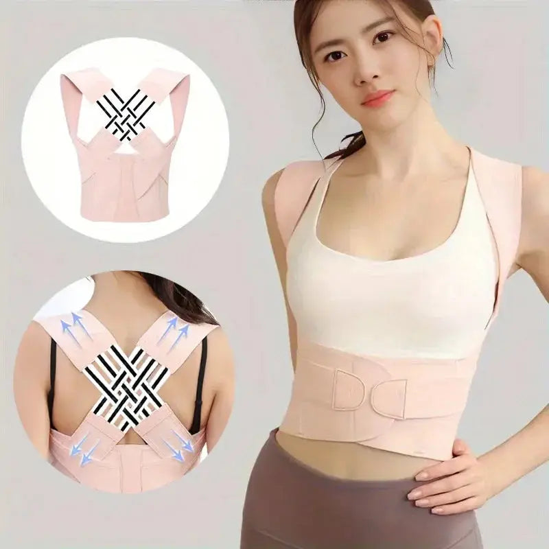 Smoes Wellness adjustable posture corrector back brace for men and women
