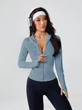 Smoes Wellness women's slim-fit anti-pilling knit yoga crop top